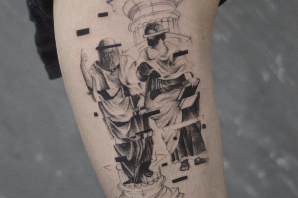 глітч-арт тату