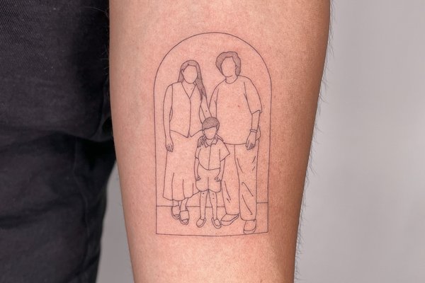 тату на честь сім’ї
