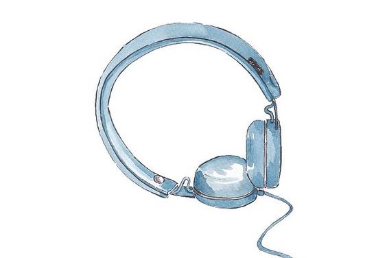 Тату-ескіз навушники