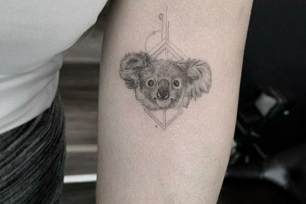 Тату-ескіз коала