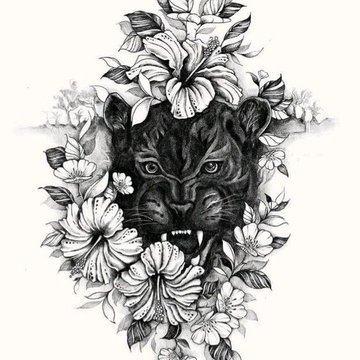 Тату эскизы пантеры