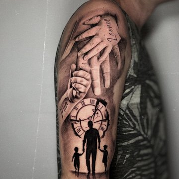 тату в честь семьи