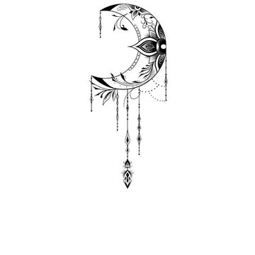 Тату эскизы месяц