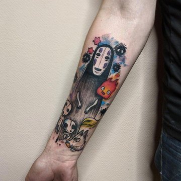 Тату ескізи героїв мультфільмів