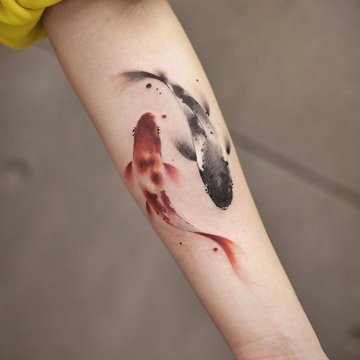 Тату ескізи коропа коі