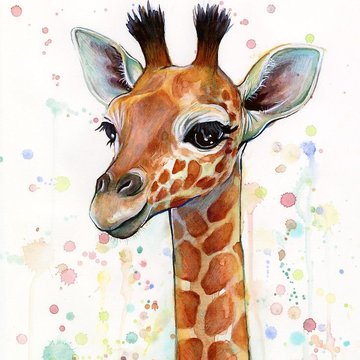 Тату эскизы жираф