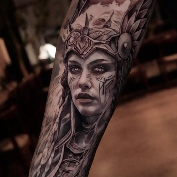 татуювання Валькірія