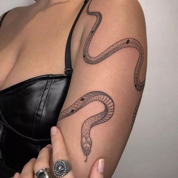 Тату эскизы змея