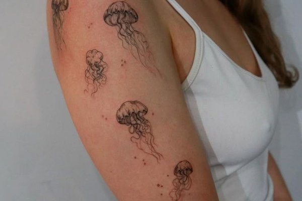 Тату-ескіз медуза