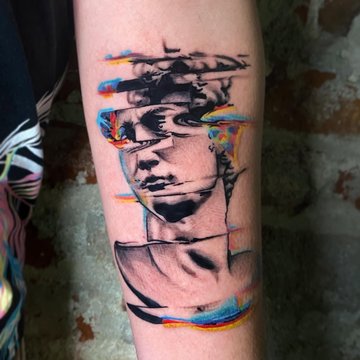 глітч-арт тату