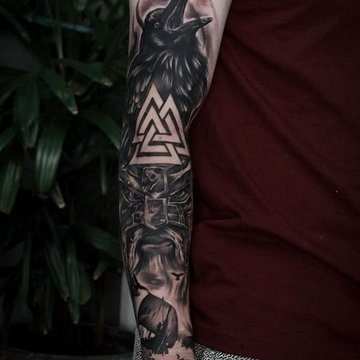 тату вальгалла значення ескіз