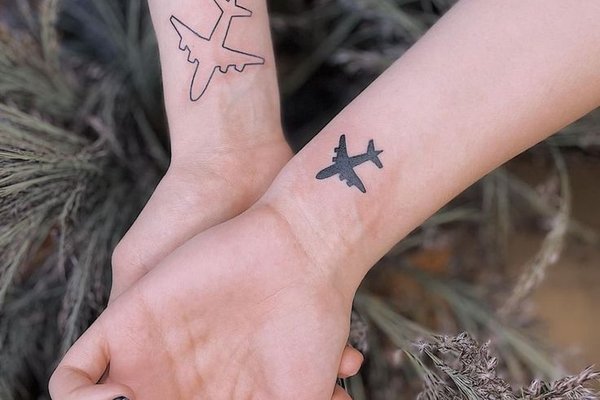 Тату-эскизы самолет