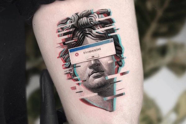 глітч-арт тату