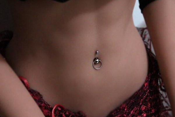 фото пирсинг пупка