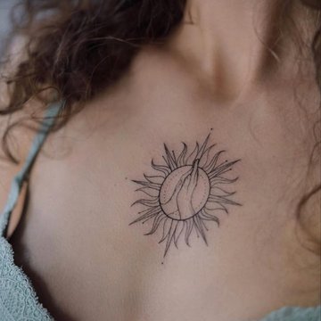 тату солнце