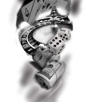 Тату эскизы игральных камней