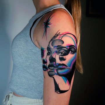 глітч-арт тату