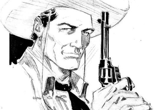 Тату-эскиз ковбой