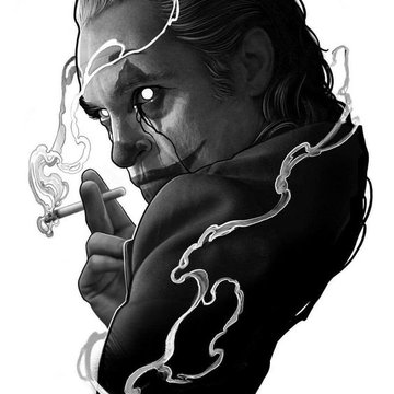 Тату эскизы джокера