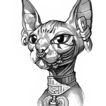 Тату - ескізи "Сфінкс"