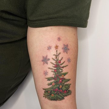 рождественские татуировки