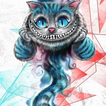 Тату ескізи "Чеширський кіт"