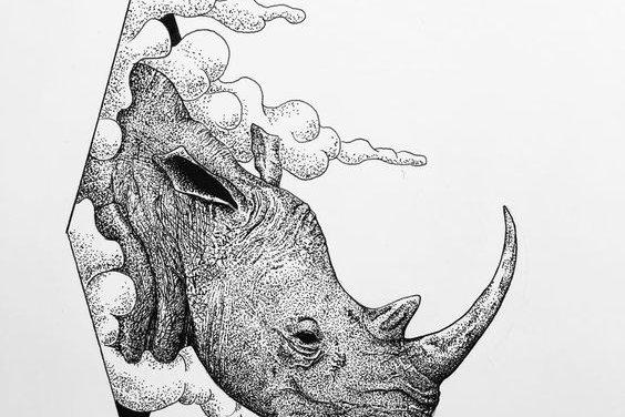 Тату-ескіз носоріг