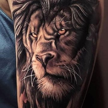 тату знак Зодиака Лев