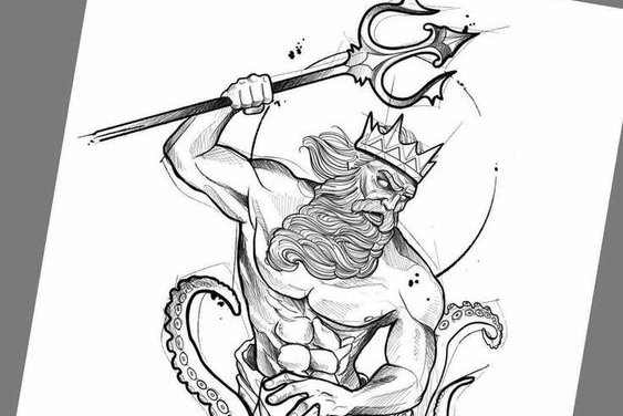 Тату-ескізи "Тризубця"