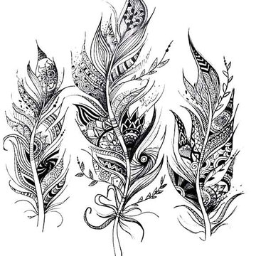 тату перо значение