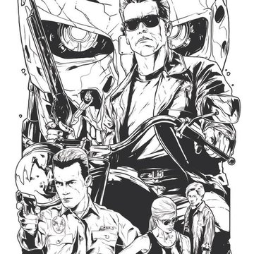 Тату - ескізи "Термінатор"