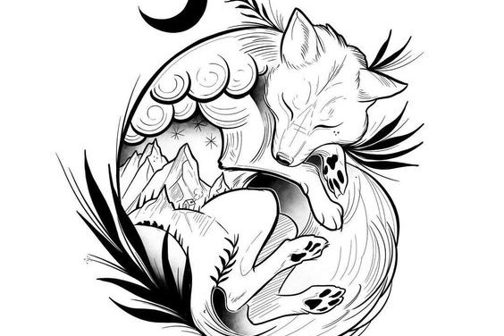 Тату ескізи лисиця