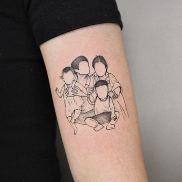 тату в честь семьи