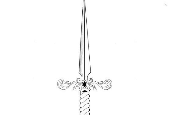 Тату эскизы кинжала