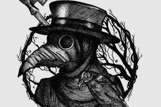 Тату ескізи "Чумний лікар"
