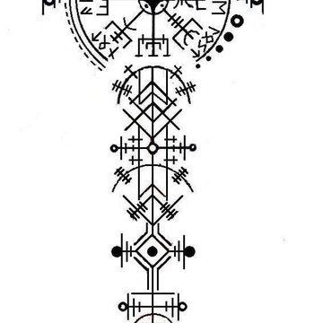 Тату скандинавские руны