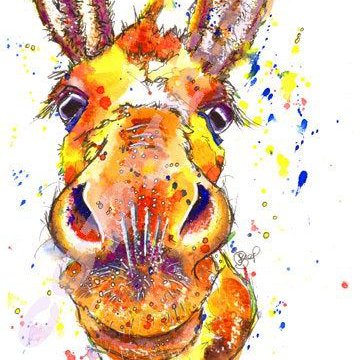 Тату-эскиз осел