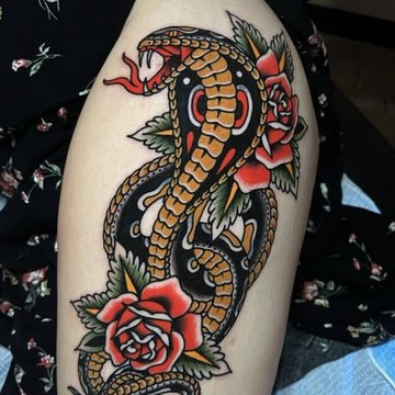 тату кобра значення ескіз