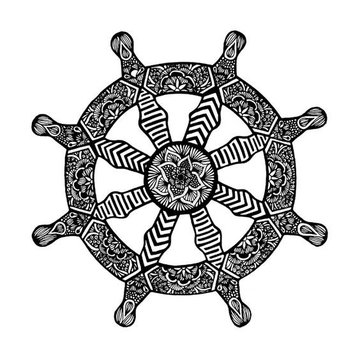 Тату эскизы штурвала