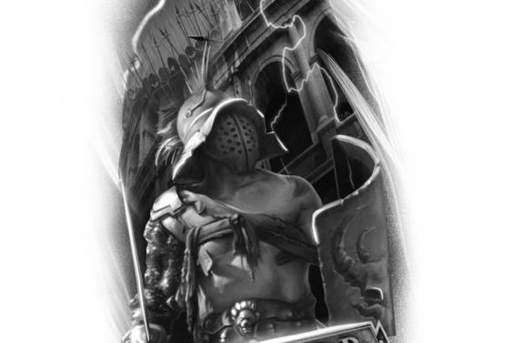 Тату ескізи гладіаторів