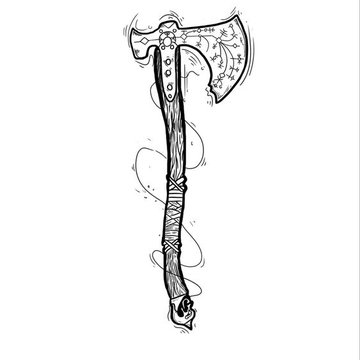 Тату-ескізи "Сокира"