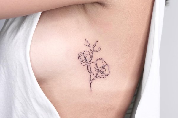 one-line татуировки