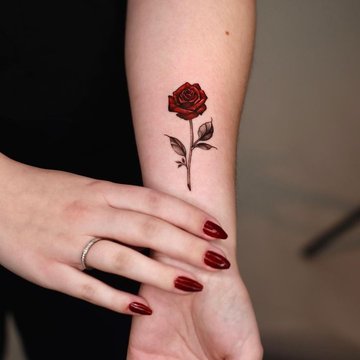 Тату эскизы розы