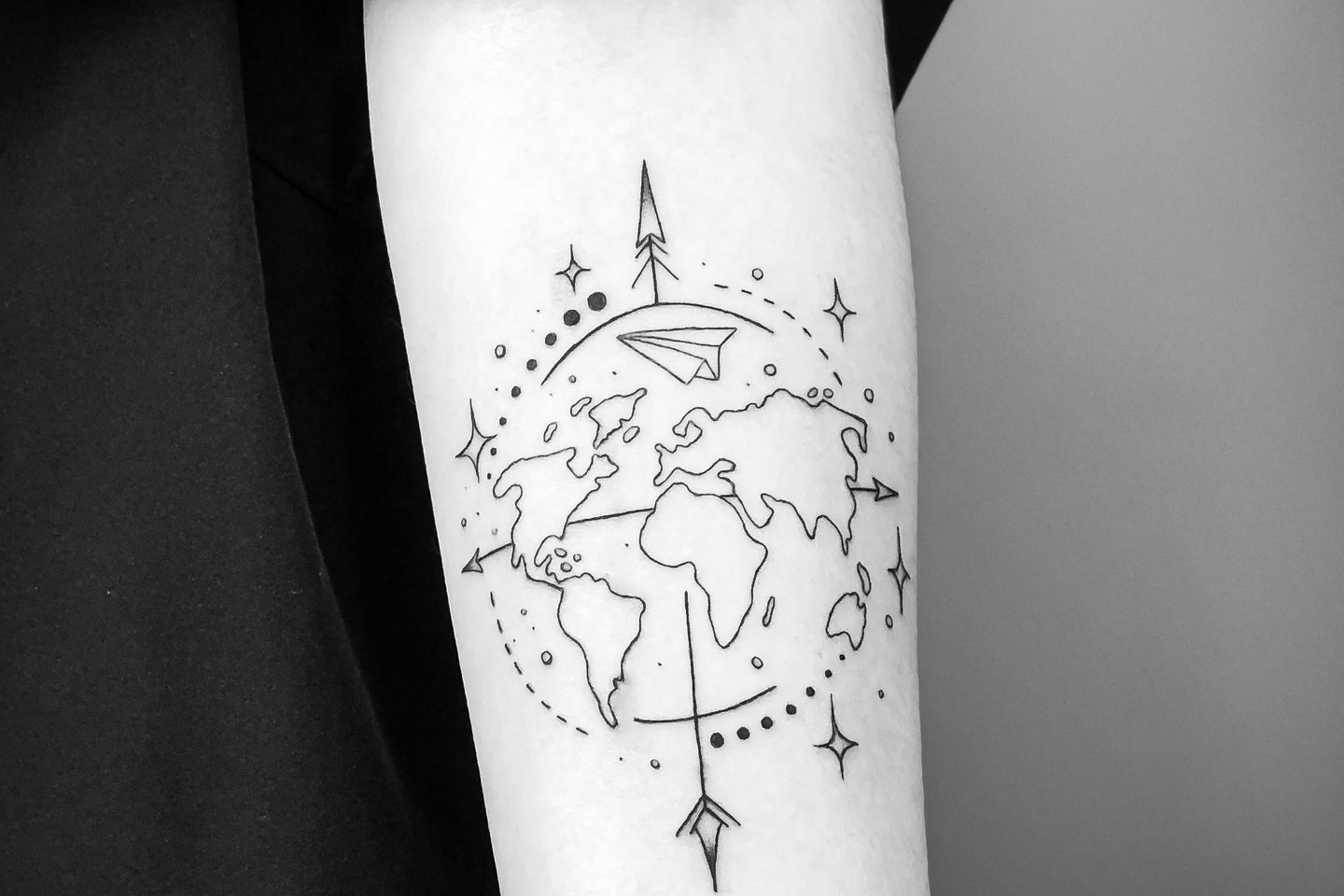 Тату-ескіз мапа