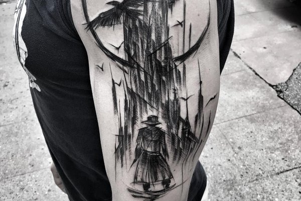 Тату-ескізи «Скетч-стайл»