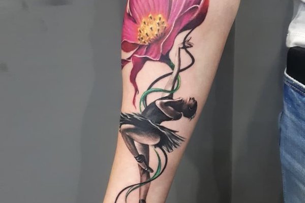 Тату ескізи балерина