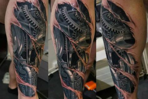 Тату ескізи біомеханіки