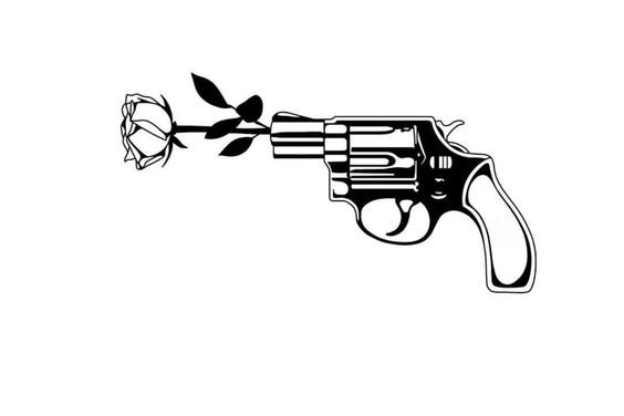 Тату-ескізи "Пістолет"