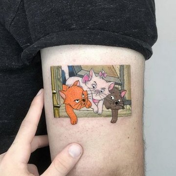 Тату ескізи героїв мультфільмів