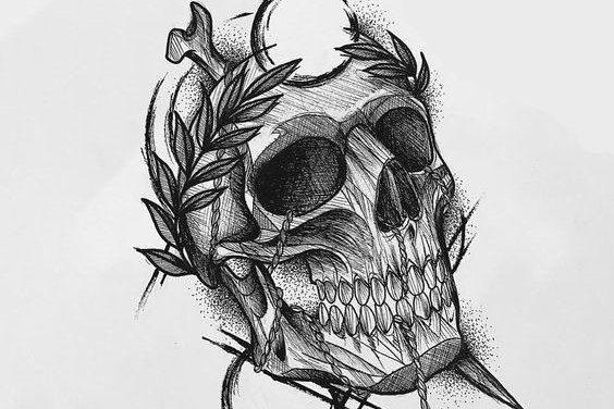 Тату-эскизы черепа